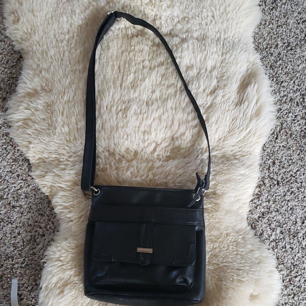 Franco Sarto Black Crossbody Bag
